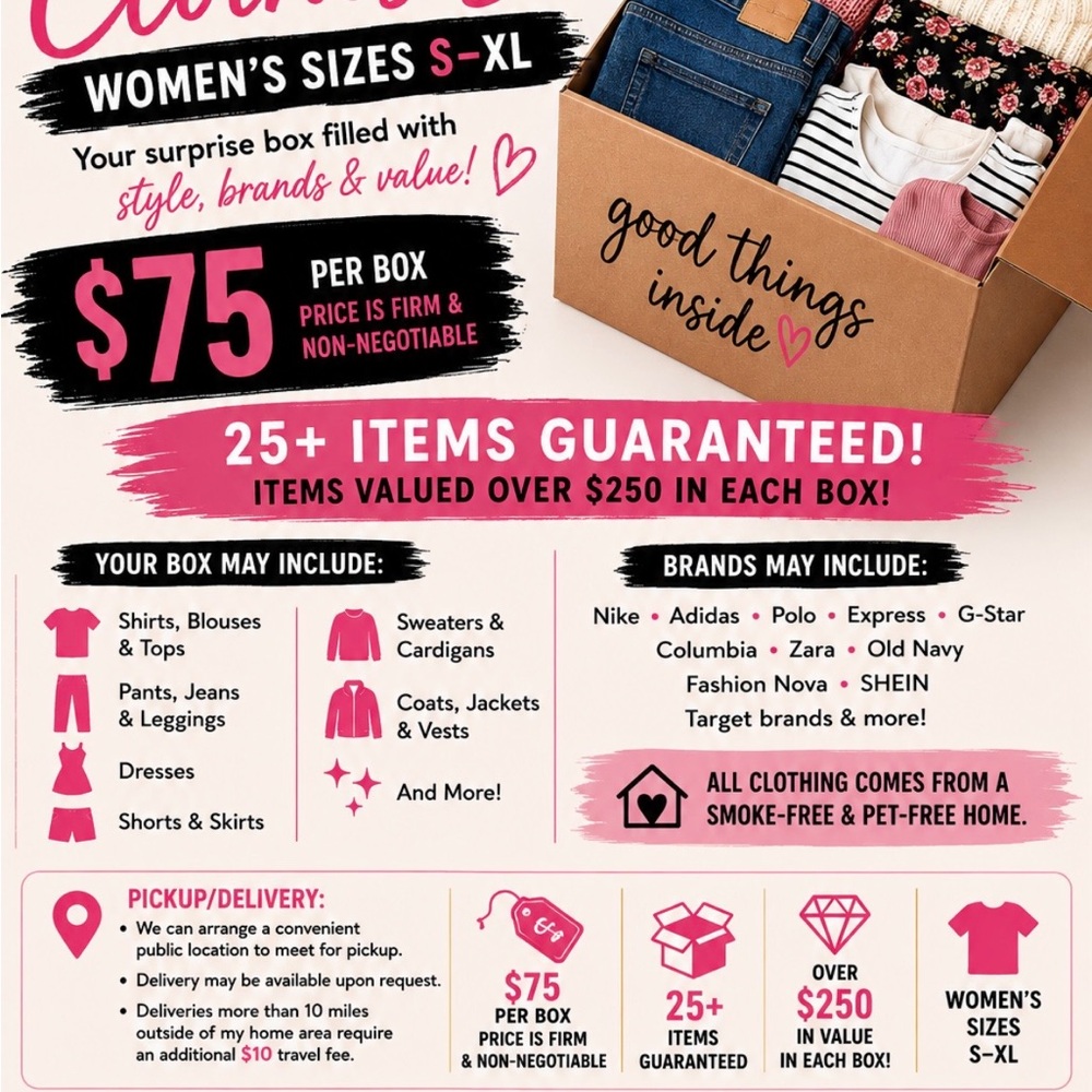 Surprise Women's Clothing Box